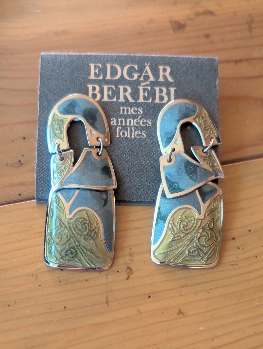 Edgar Berebi Two-Tone Articulated Drop Earrings - Gold & Silver